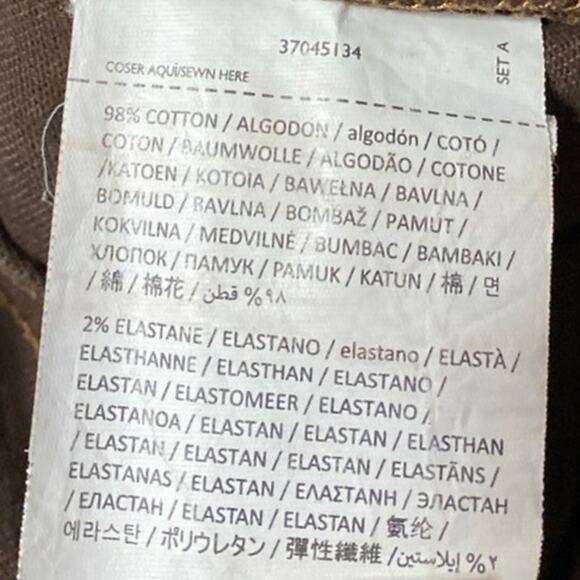 MNG Mango Sienna Women's Brown High Waist Flared Bootcut Denim Jeans Pants Sz 1 - Picture 5 of 5